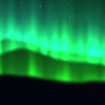 NORTHERN LIGHTS: Slow curtains of light for before the party